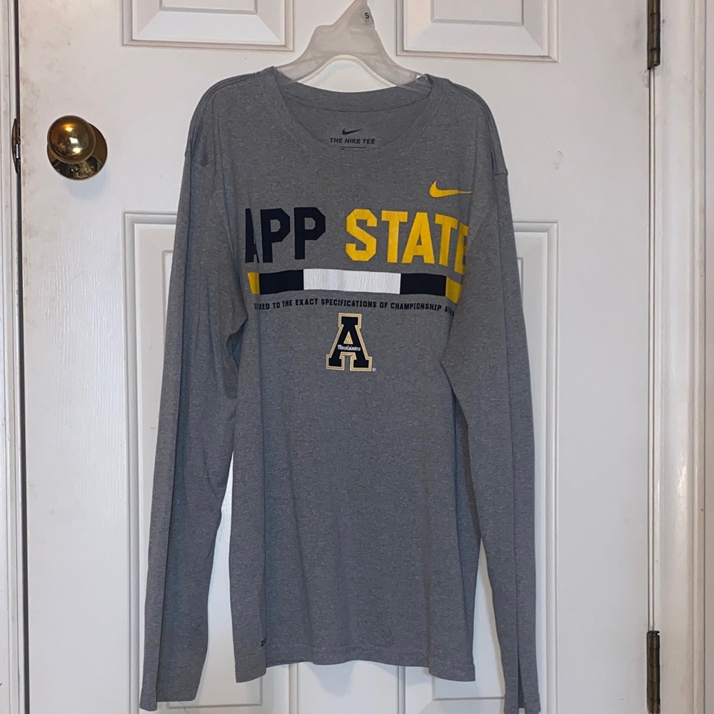 Nike Gray Long Sleeve with App State Design